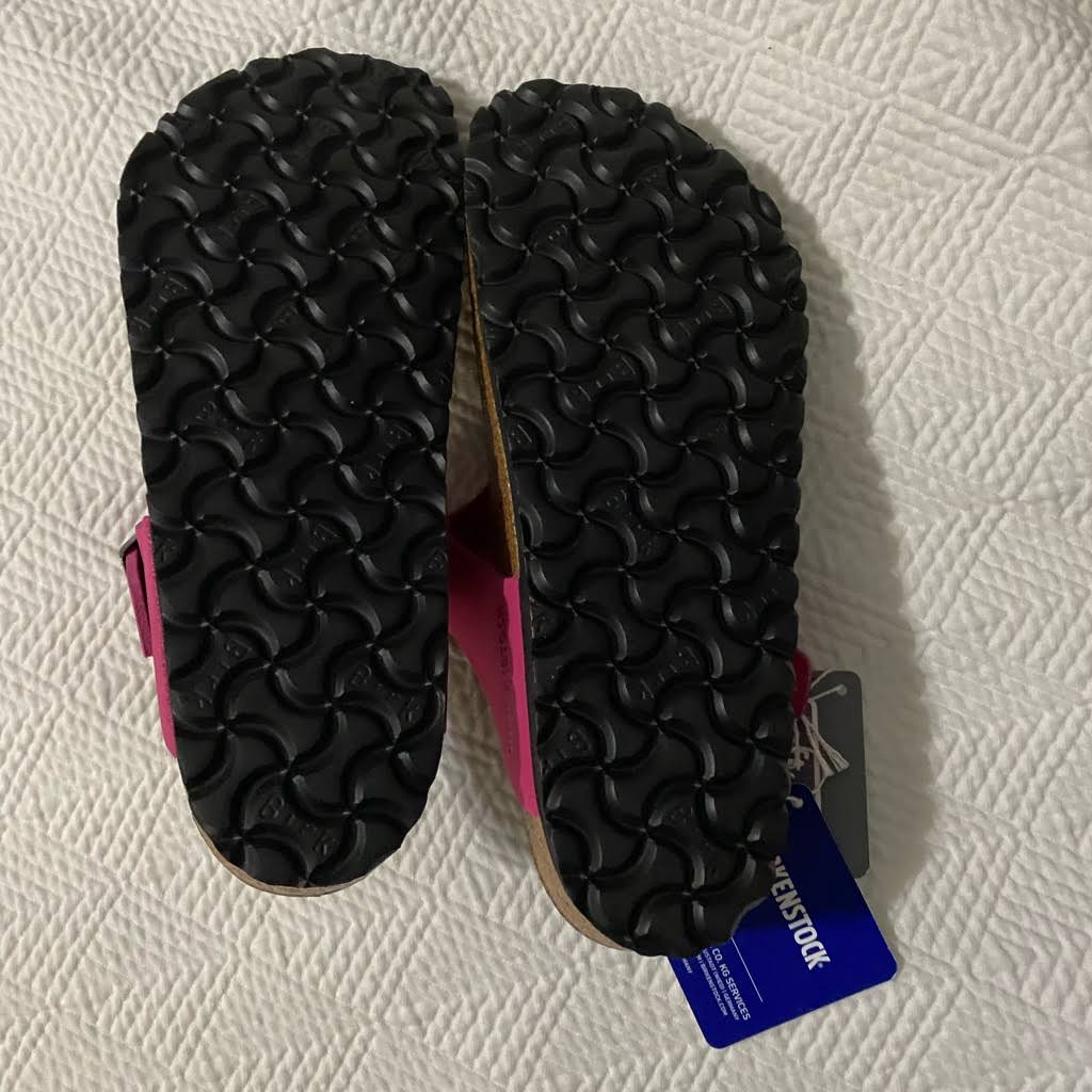 Birkenstock Women's Gizeh Soft Footbed, Pink Nubuck Size: 37 R