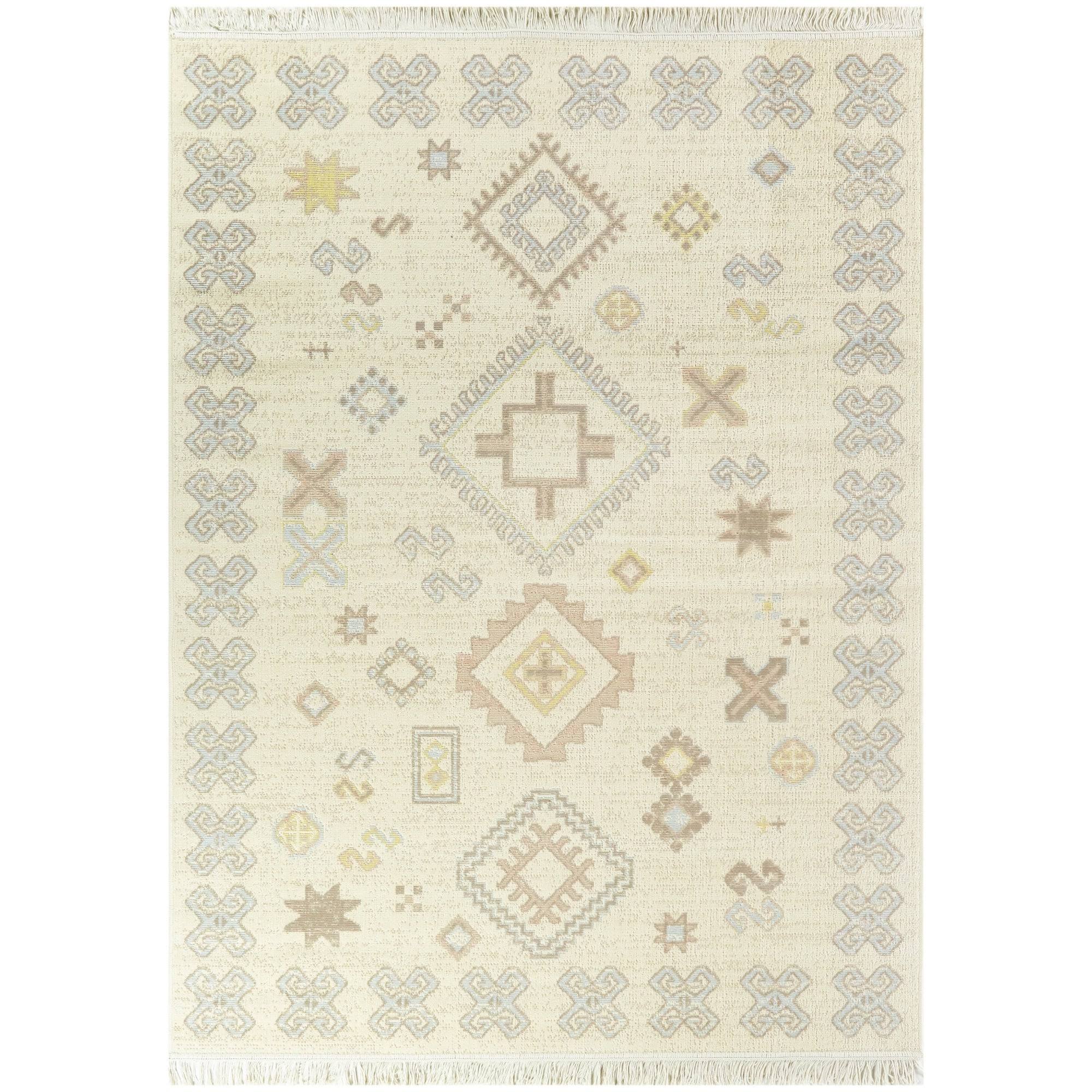 Thomas Boho Tribal Area Rug - 7&10x22 x 10& - Ivory