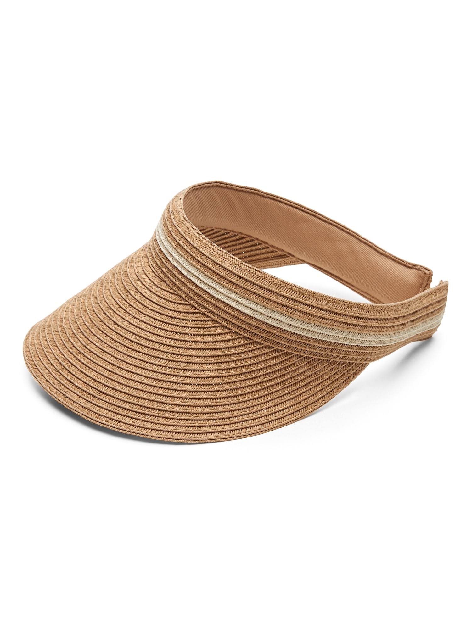 Banana Republic Women's Straw Visor Natural One Size