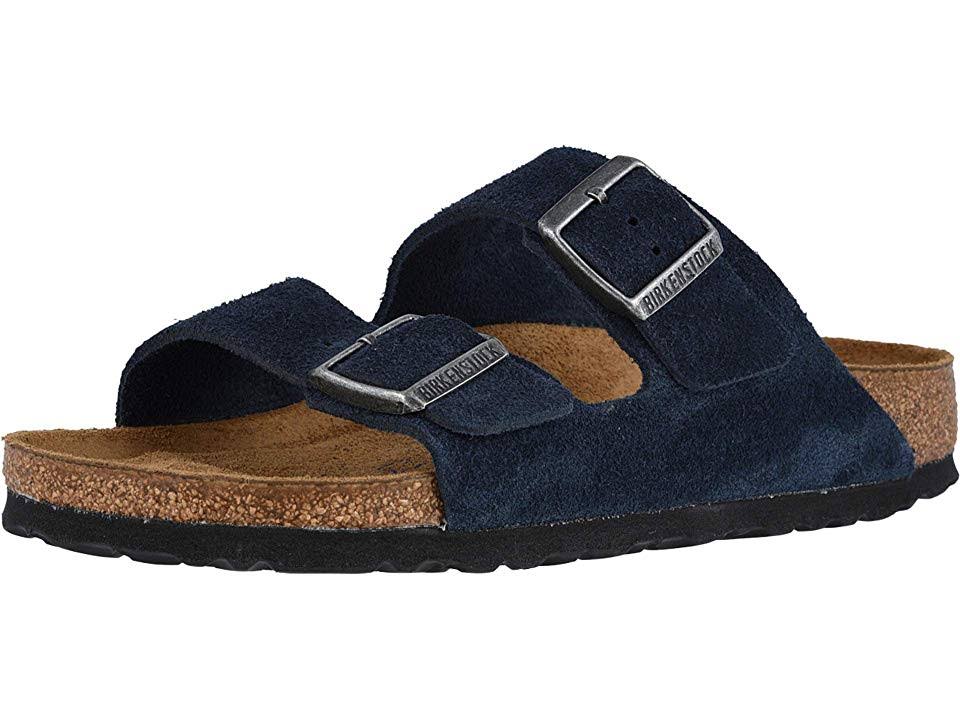 Birkenstock Arizona Soft Footbed Sandals Night Suede : 37 (US Women's 6-6.5) Regular