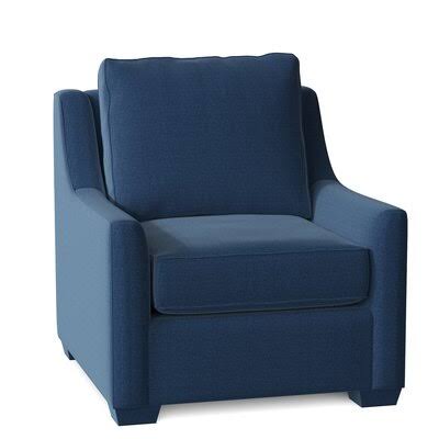 Birch Lane Godwin 33x22 Wide Armchair Body Fabric: Classic Indigo