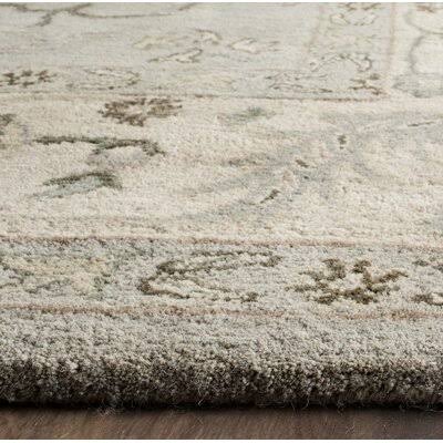 Zellner Oriental Hand-Tufted Wool Beige/Grey Area Rug Birch Lane Rug Size: Runner 2&3x22 x 8&