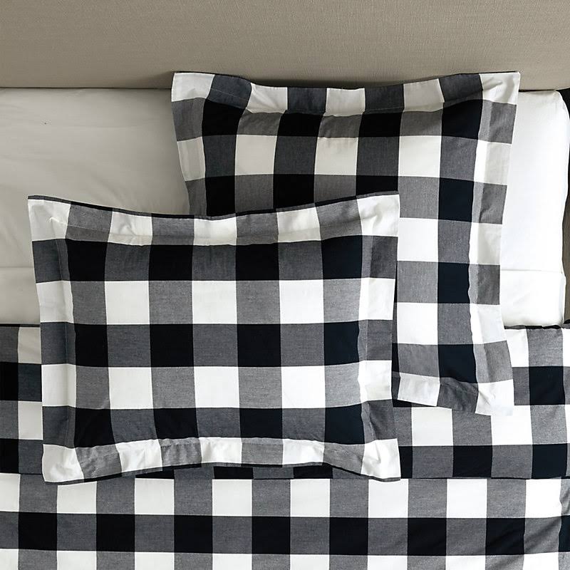 Gwyneth Buffalo Check Sham Gray Standard - Ballard Designs