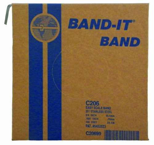 Band It c20699: 3/4x22 Width 201 Stainless Steel Strapping (100 ft.