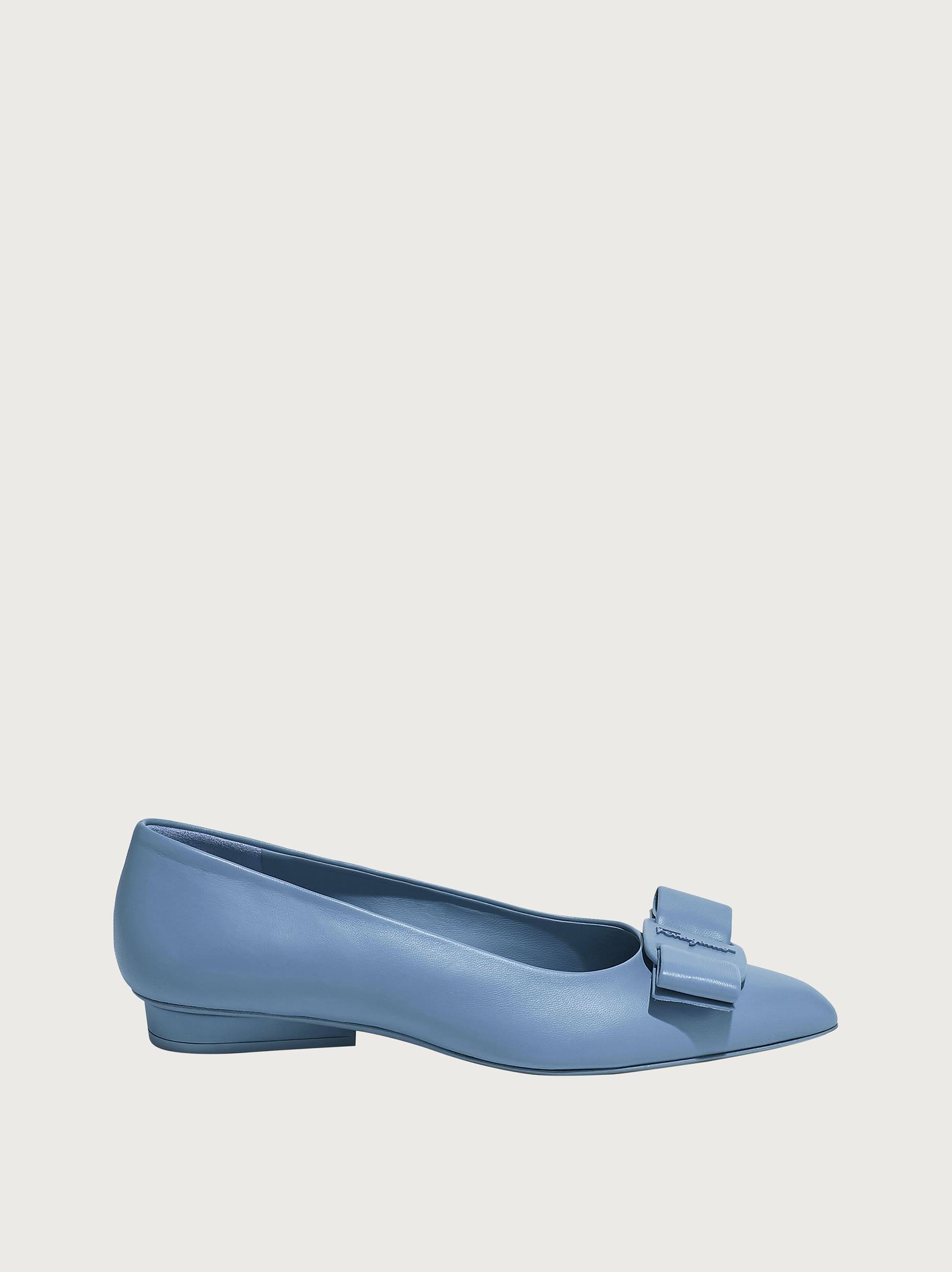 Salvatore Ferragamo Viva Bow Ballet Flat Chambray