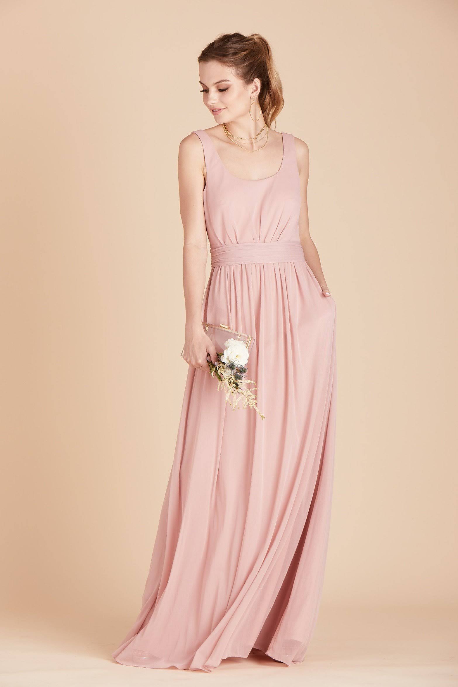 Birdy Grey Jan Bridesmaid Dress in Dusty Rose M / Dusty Rose
