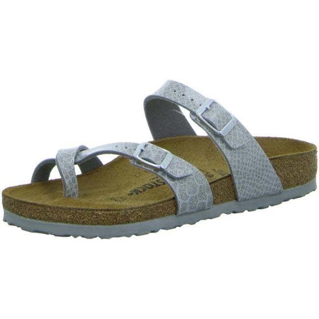 Birkenstock Thong Sandal Mayari Magic Snake Silver 36 EU / Regular