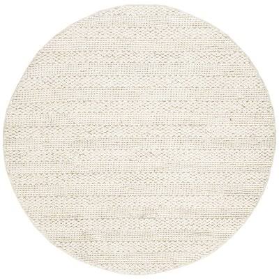 Krantz Handmade Flatweave Bleach Area Rug Birch Lane Rug Size: Round 4&
