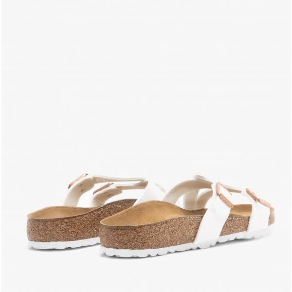 Birkenstock Womens Yao Balance Birko-Flor Open Toe Summer Sandals - White -8-8.5