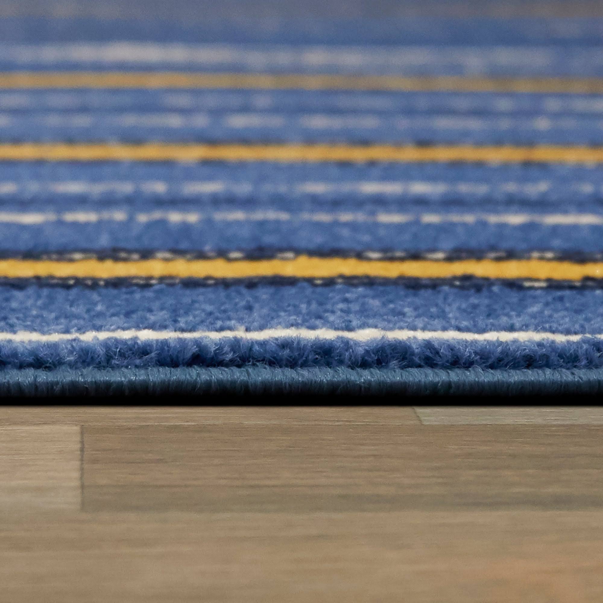 BALTA Aubrey Gold 5 ft. x 7 ft. Classic Stripe Area Rug