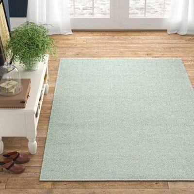 Ava Handmade Tufted Wool Green Rug Birch Lane Rug Size: Rectangle 8& x 10&