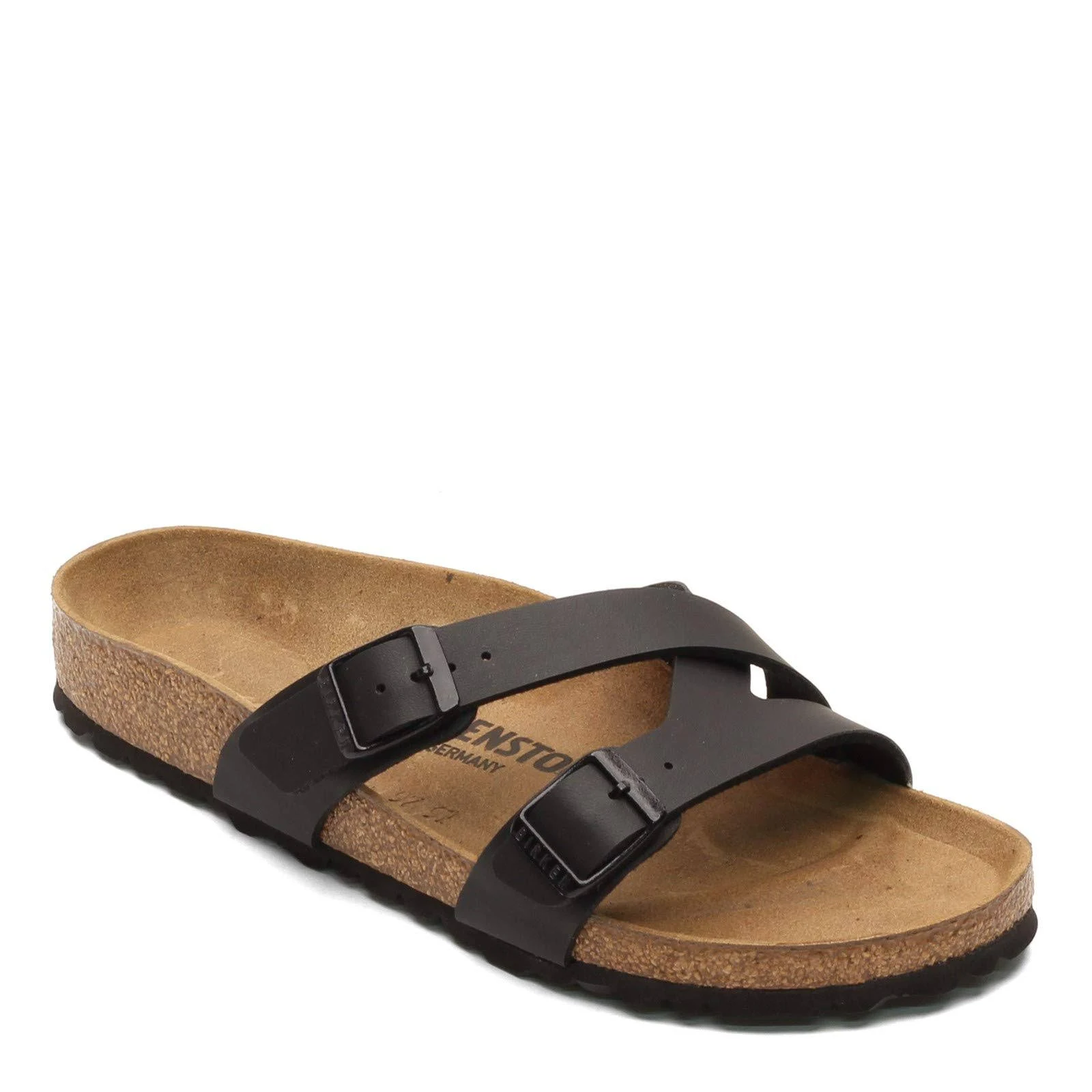 Birkenstock Women's Yao (39 Narrow Black Birko Flor)