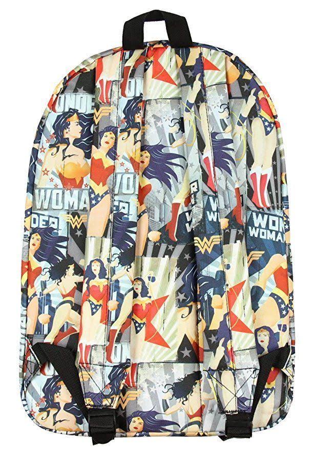 DC Comics Wonder Woman All Over Print Backpack