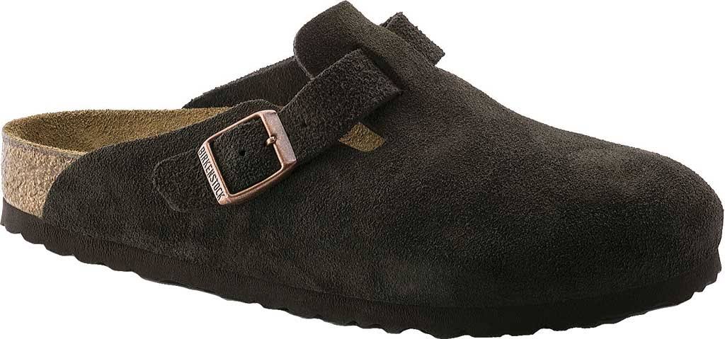 Birkenstock Unisex Boston Suede Clog, Size: 36 N, Mocha Suede