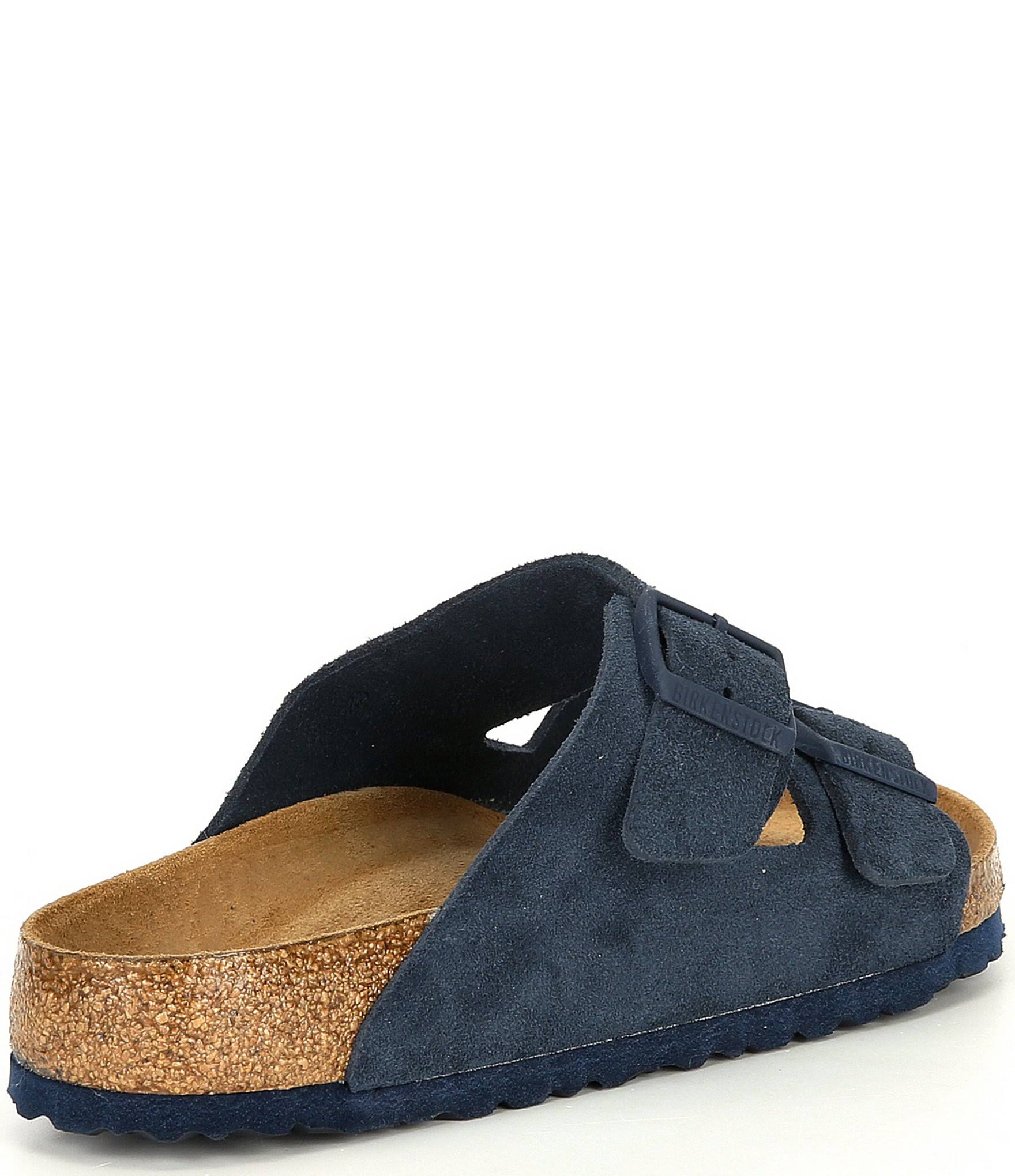 Birkenstock Arizona Soft Footbed Sandal - 44 - Velvet Grey Suede