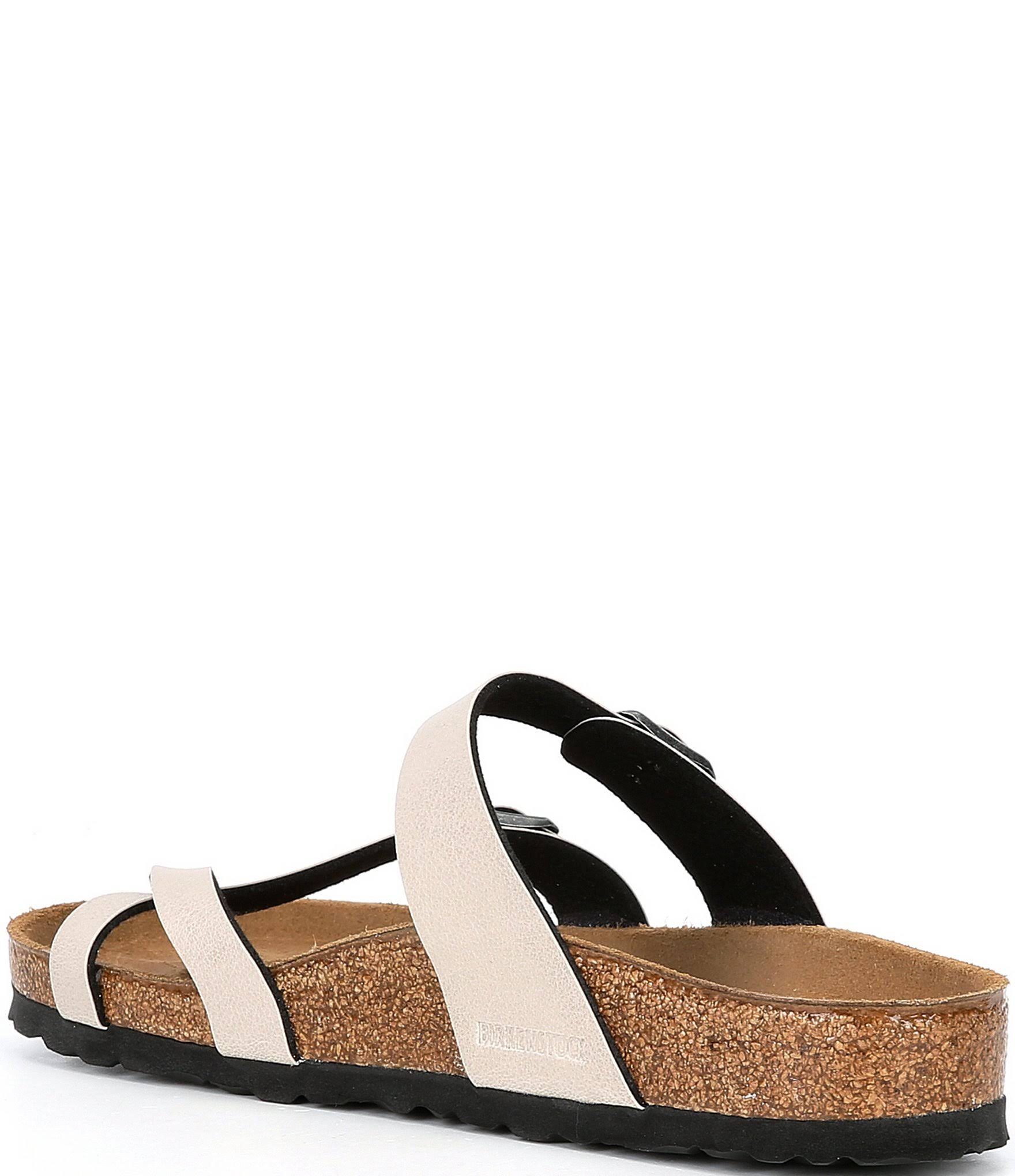 Birkenstock Women's Mayari Sandal - 41 - Stone Pull Up Birko-Flor