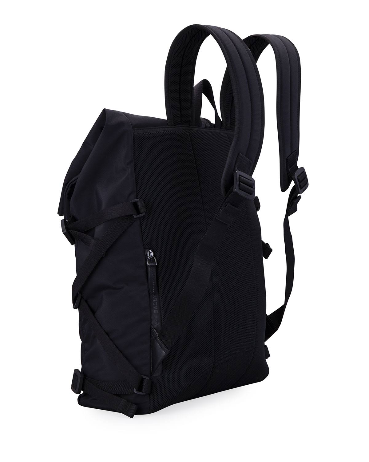 Bally Men's Reo Nylon Backpack 0400012737942 - No Size / Black