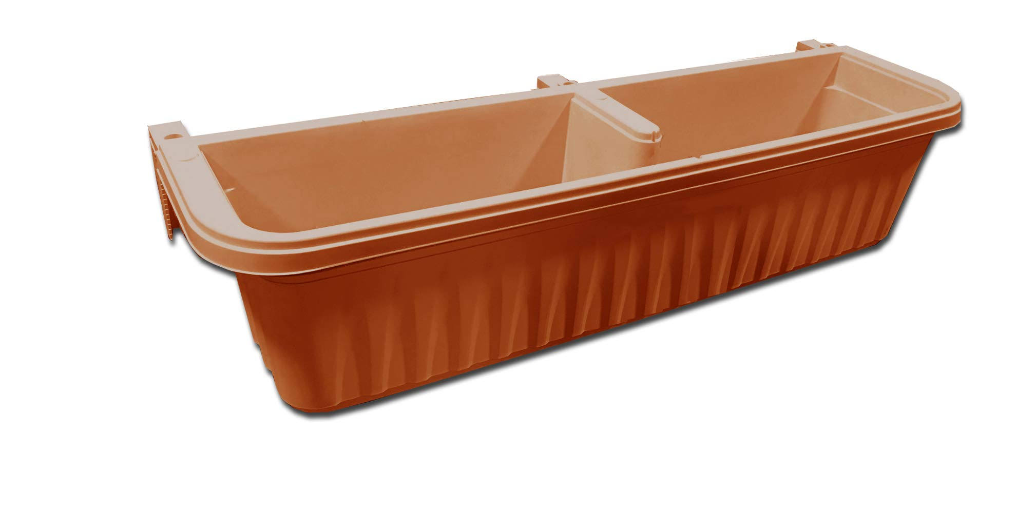 Apollo Exports International AP-302TC 32x22 Adjustable Railing Planter, Terra Cotta