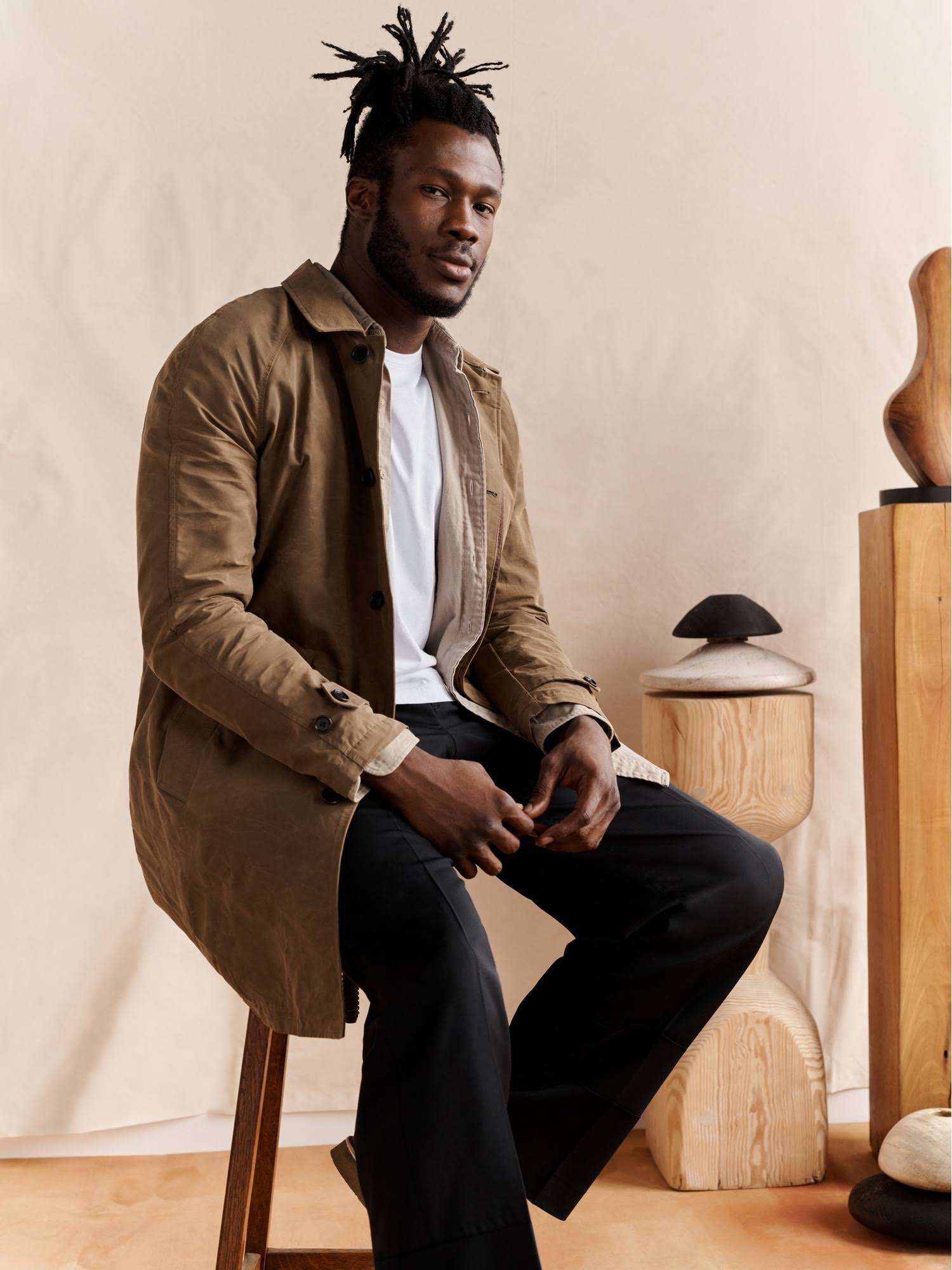 Banana Republic Men's Standard Italian Wool Suit Pant Black Tall Size 32W 36L