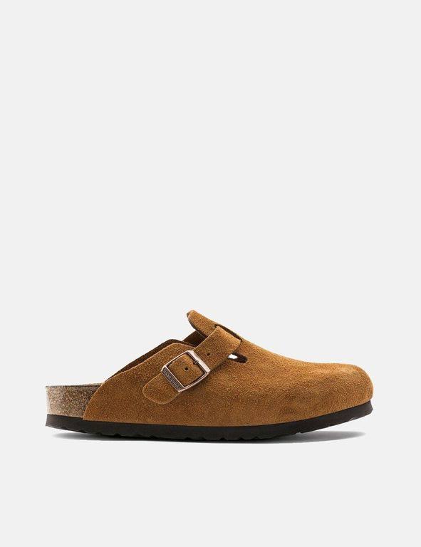 Birkenstock Boston Suede Sandals - Mink