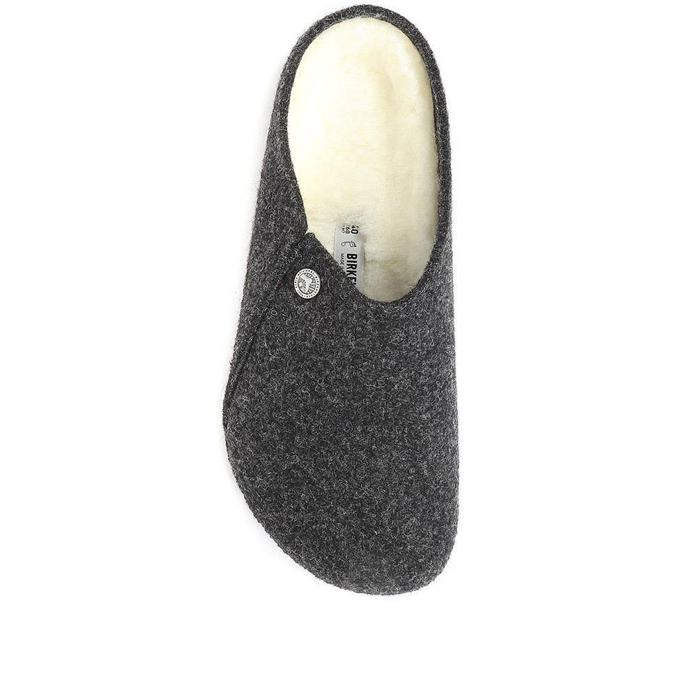 Birkenstock Men's Zermatt Wool Felt Slippers - Grey / US 06.5