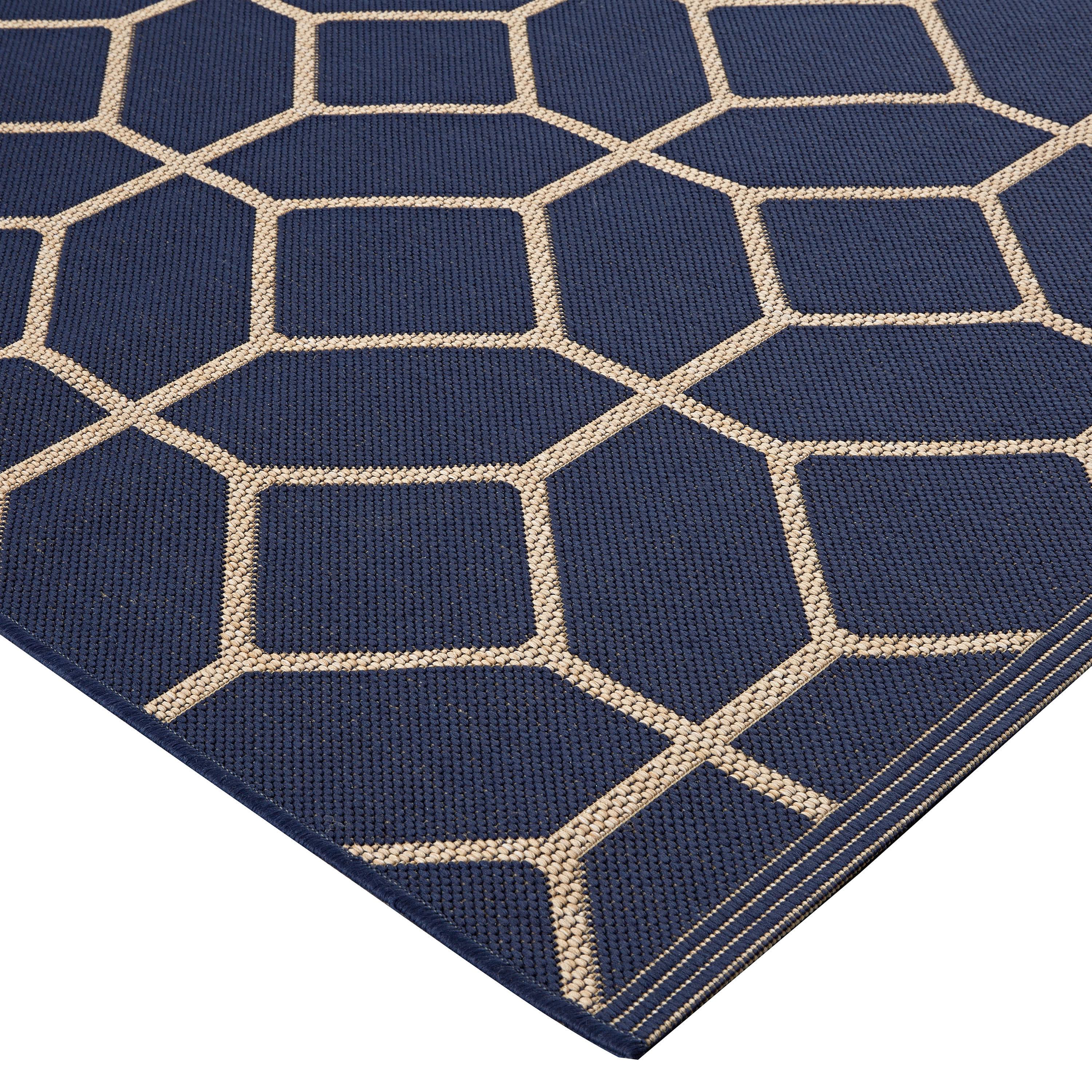 BALTA Rugs 30324763.240305.1 Collier Navy Blue Indoor/Outdoor Area Rug, 8& x 10&