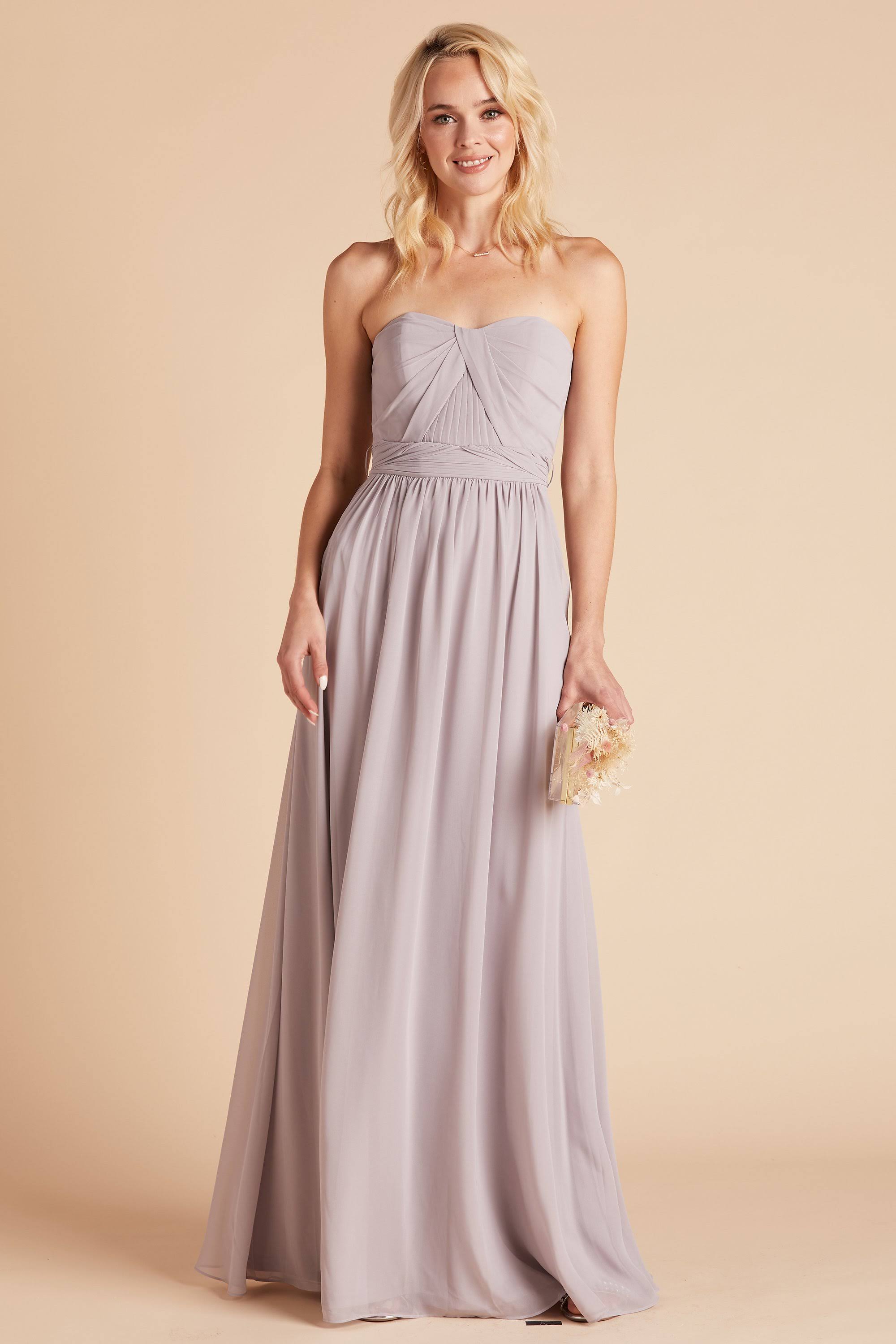 Birdy Grey Grace Convertible Chiffon Bridesmaid Dress in Lilac XL / Lilac