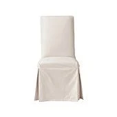 Parsons Chair Slipcover - Ballard Essential Off White Twill - Ballard Designs