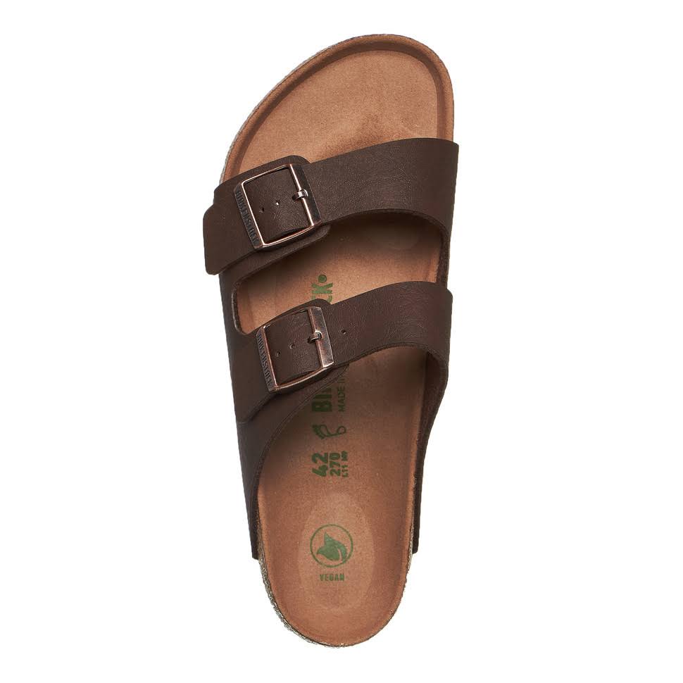 Birkenstock Men's Arizona Birko-Flor Sandal, 46 / Brown