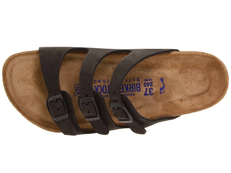 Birkenstock Women's Florida Soft Footbed (37 Black Nubuck)