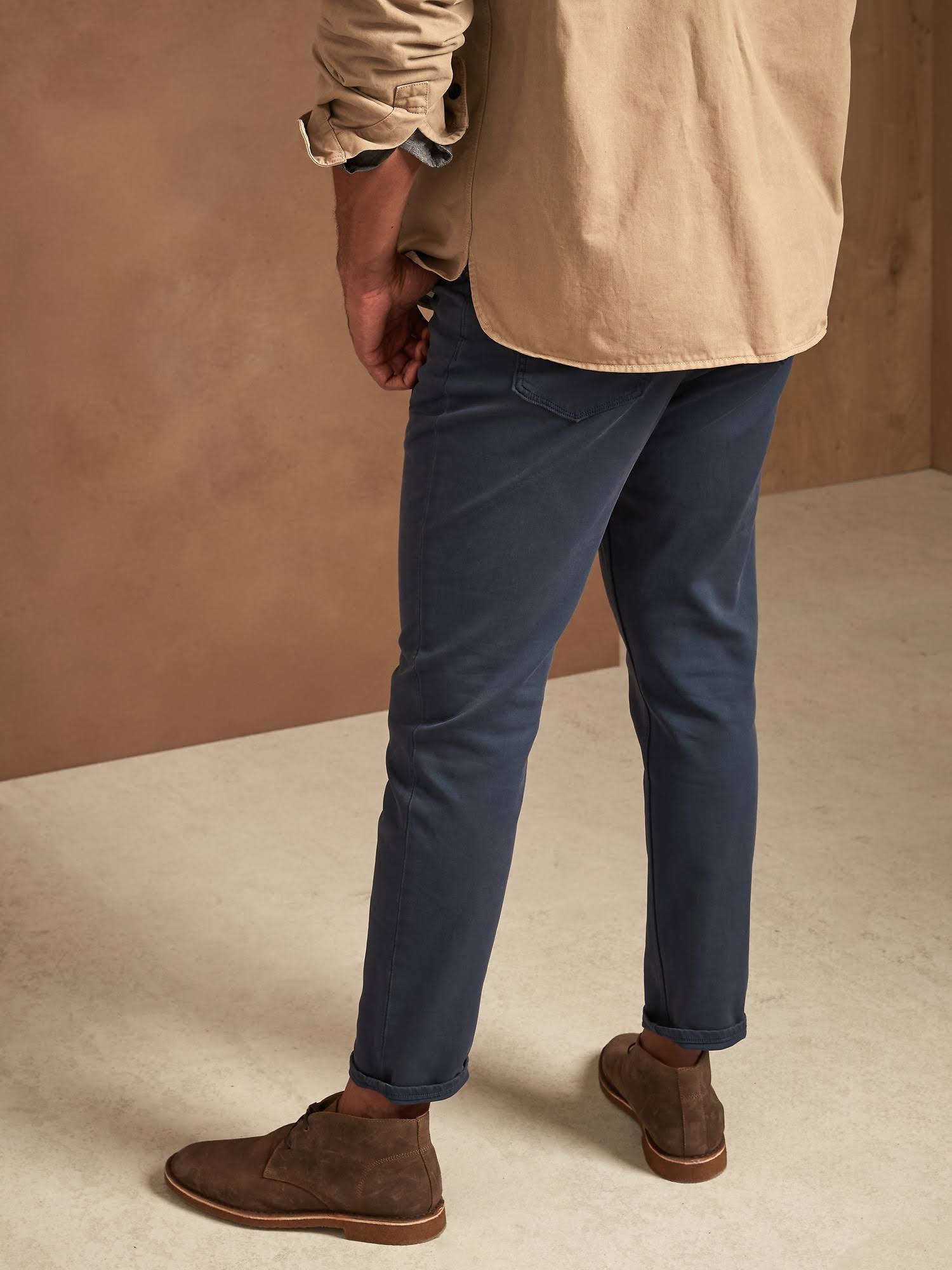 Banana Republic Men's Skinny Traveler Pant Sullivan Blue Size 30W 32L