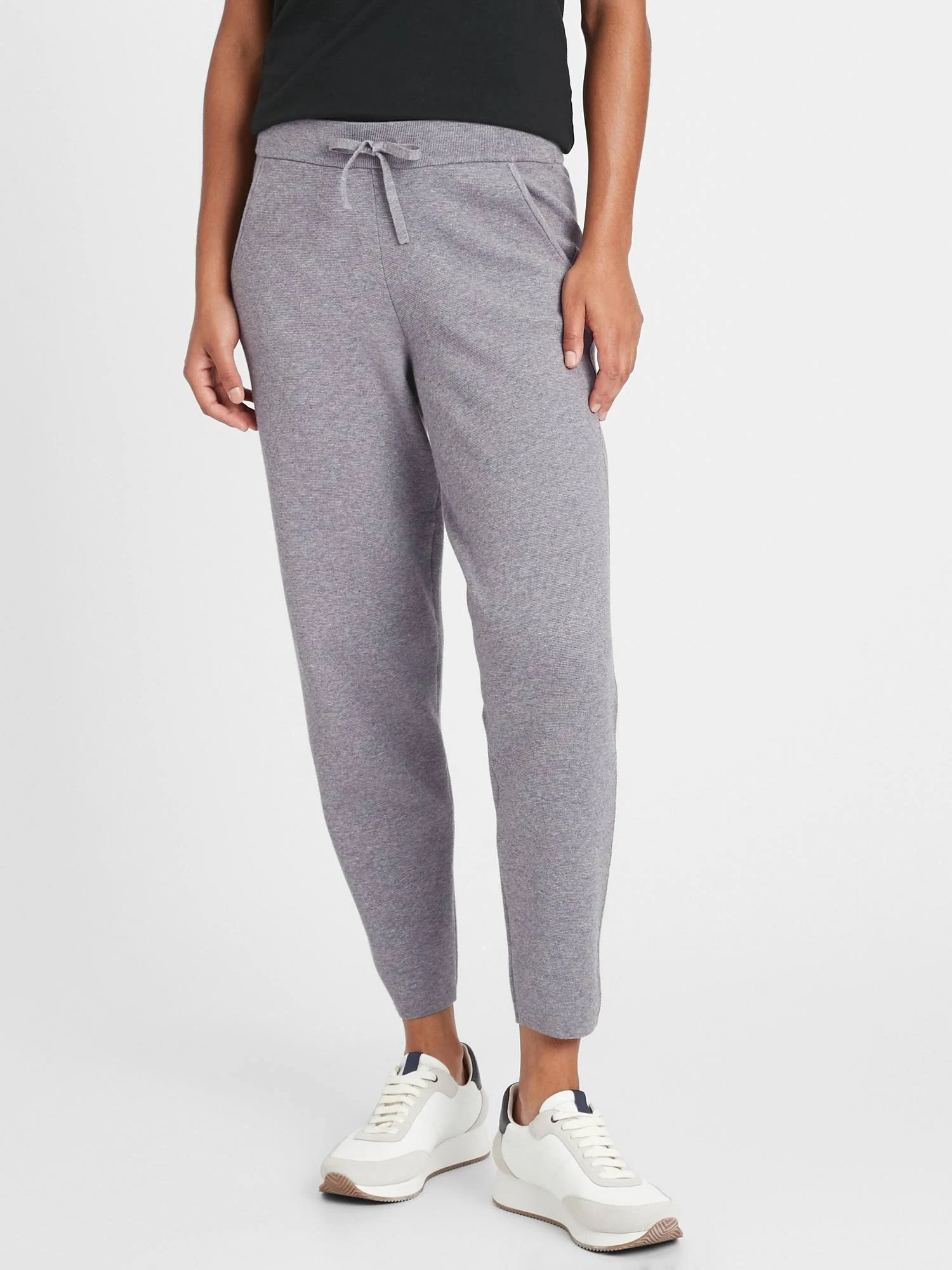 Banana Republic Women's Sweater Jogger Heather Gray Size L