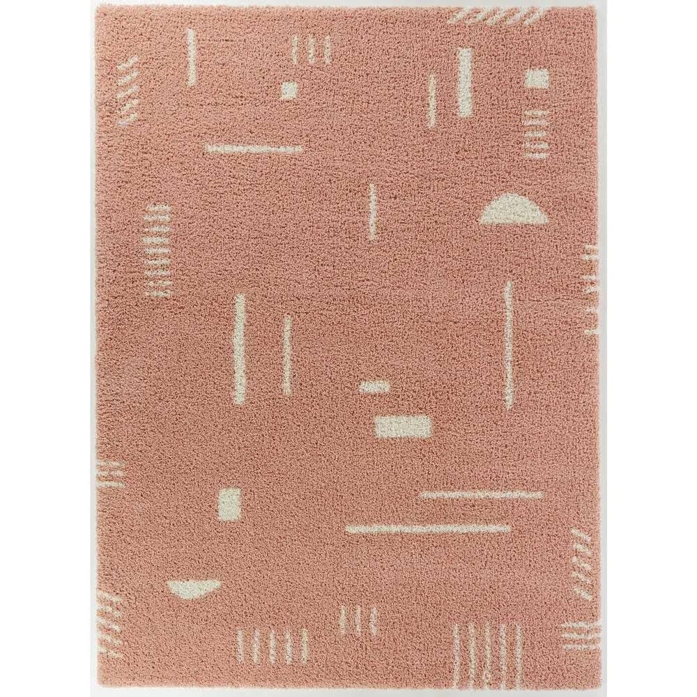 BALTA Rupa Pink 4 ft. x 6 ft. Modern Shag Area Rug