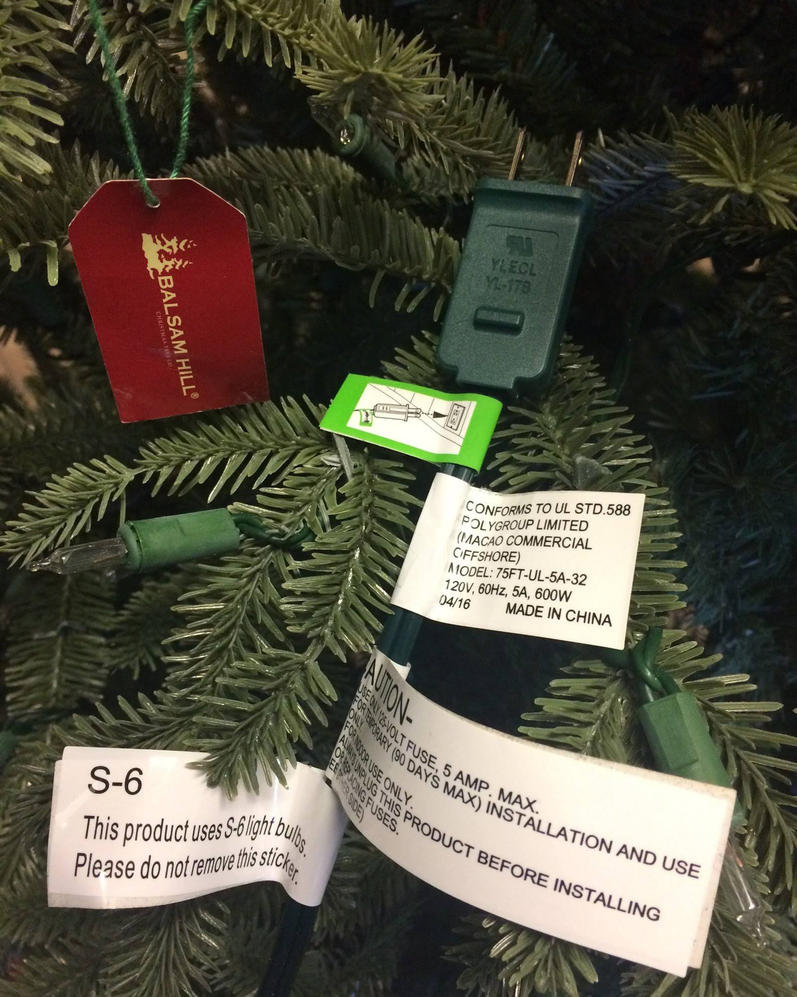 Balsam Hill Mixed Evergreen Prelit Artificial Christmas Wreath, 30 Inches, Clear LED Lights