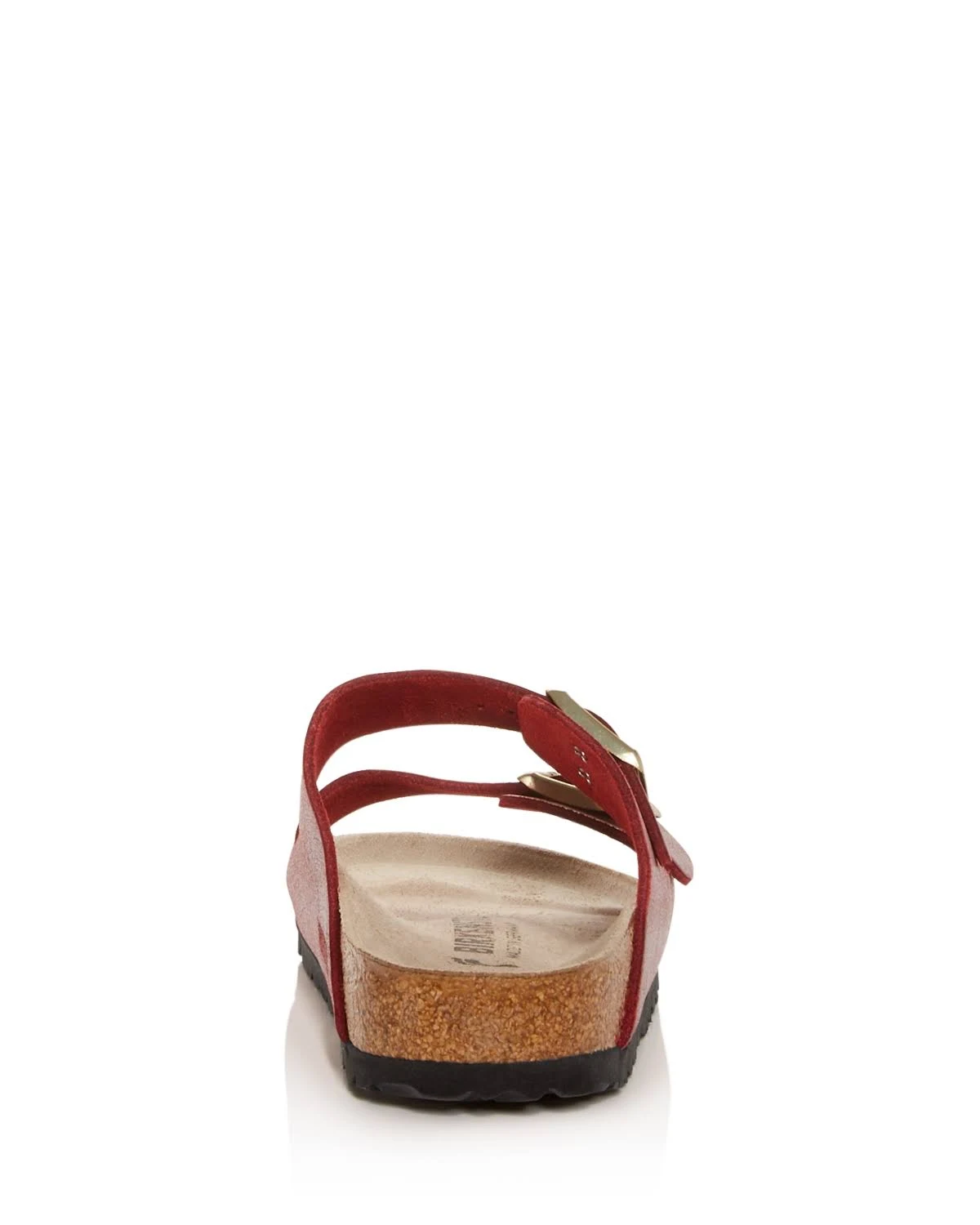 Birkenstock Women's Arizona Sandal Washed Metallic Port Narrow
