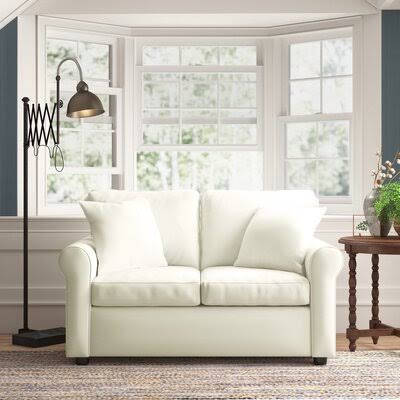 Wolsingham 60x22 Rolled Arm Loveseat with Reversible Cushions Birch Lane Body Fabric: Conversation Pearl