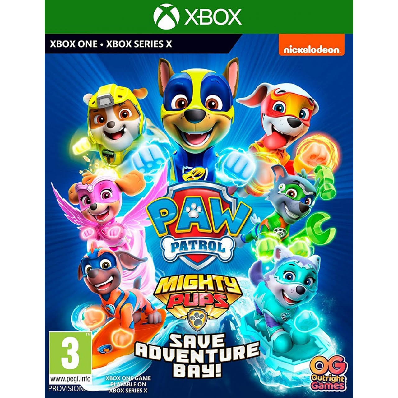 Paw Patrol Mighty Pups Save Adventure Bay Xbox One Game | Series x