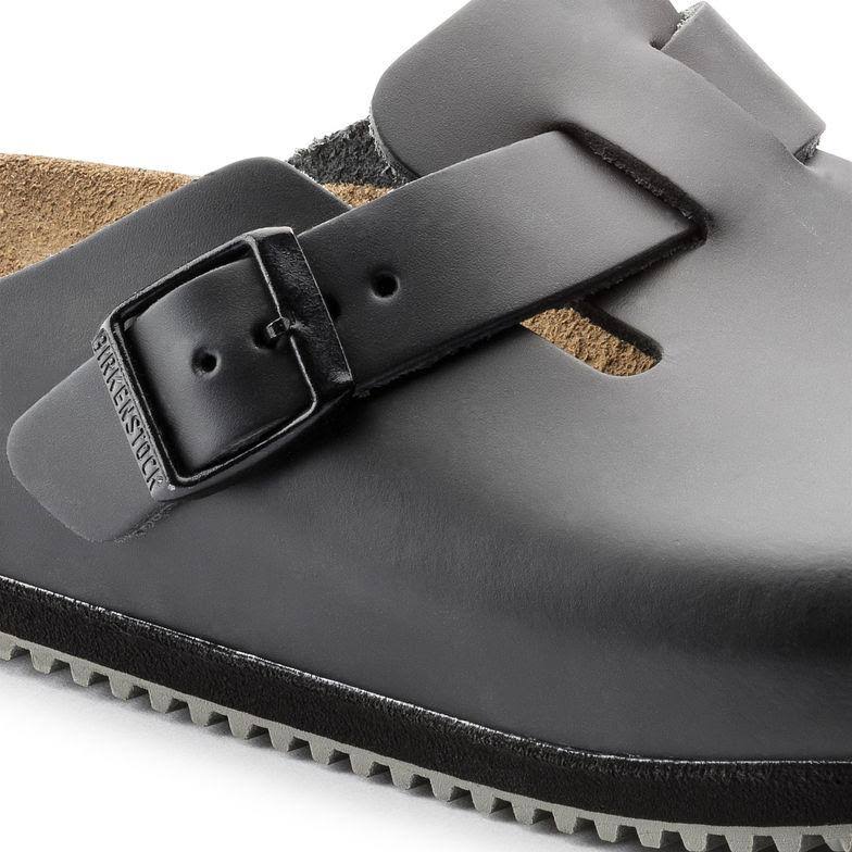 Birkenstock Unisex Boston Super Grip Black Clog - 38 Reg