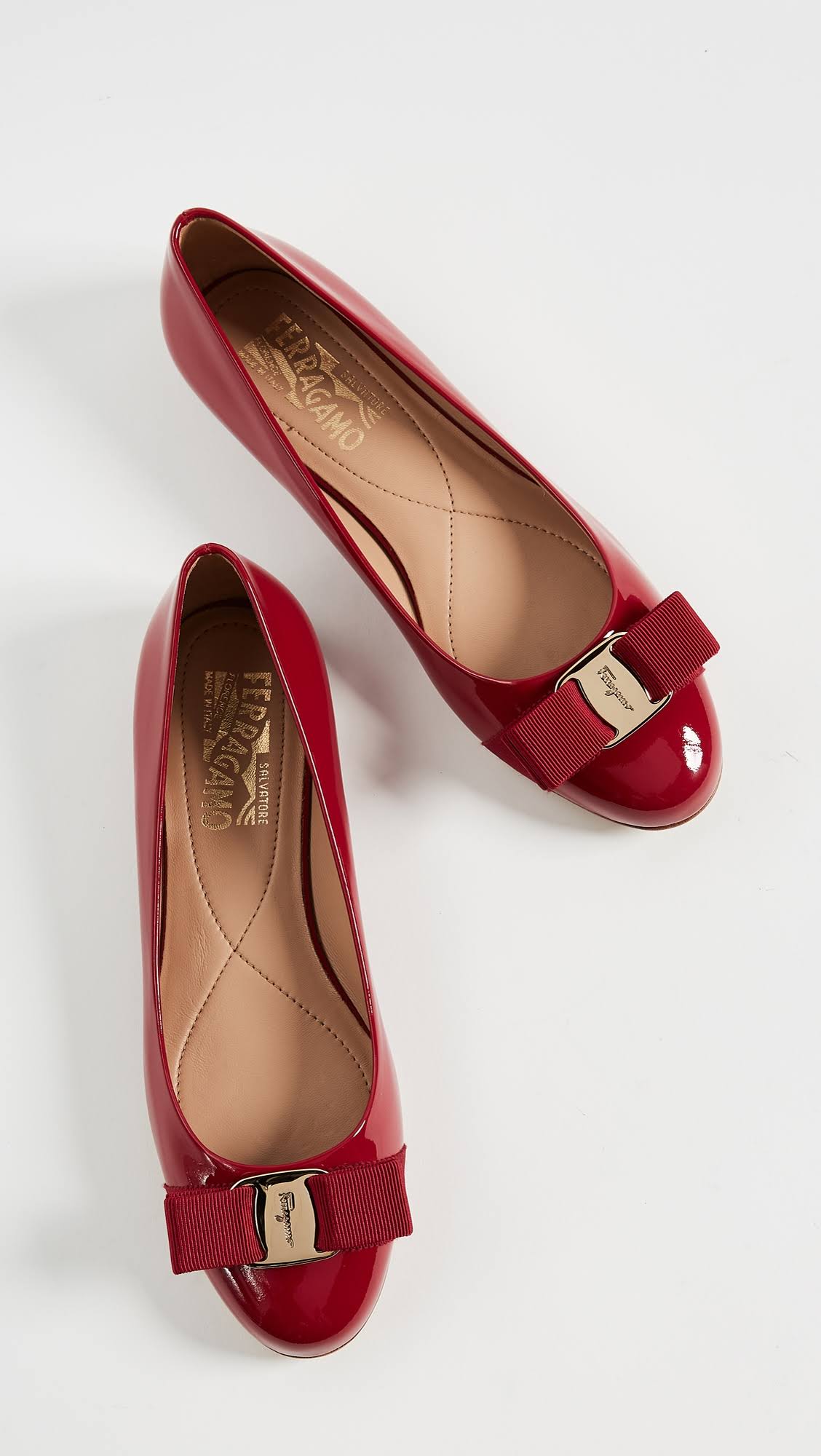Salvatore Ferragamo Varina Ballet Flat Red 8