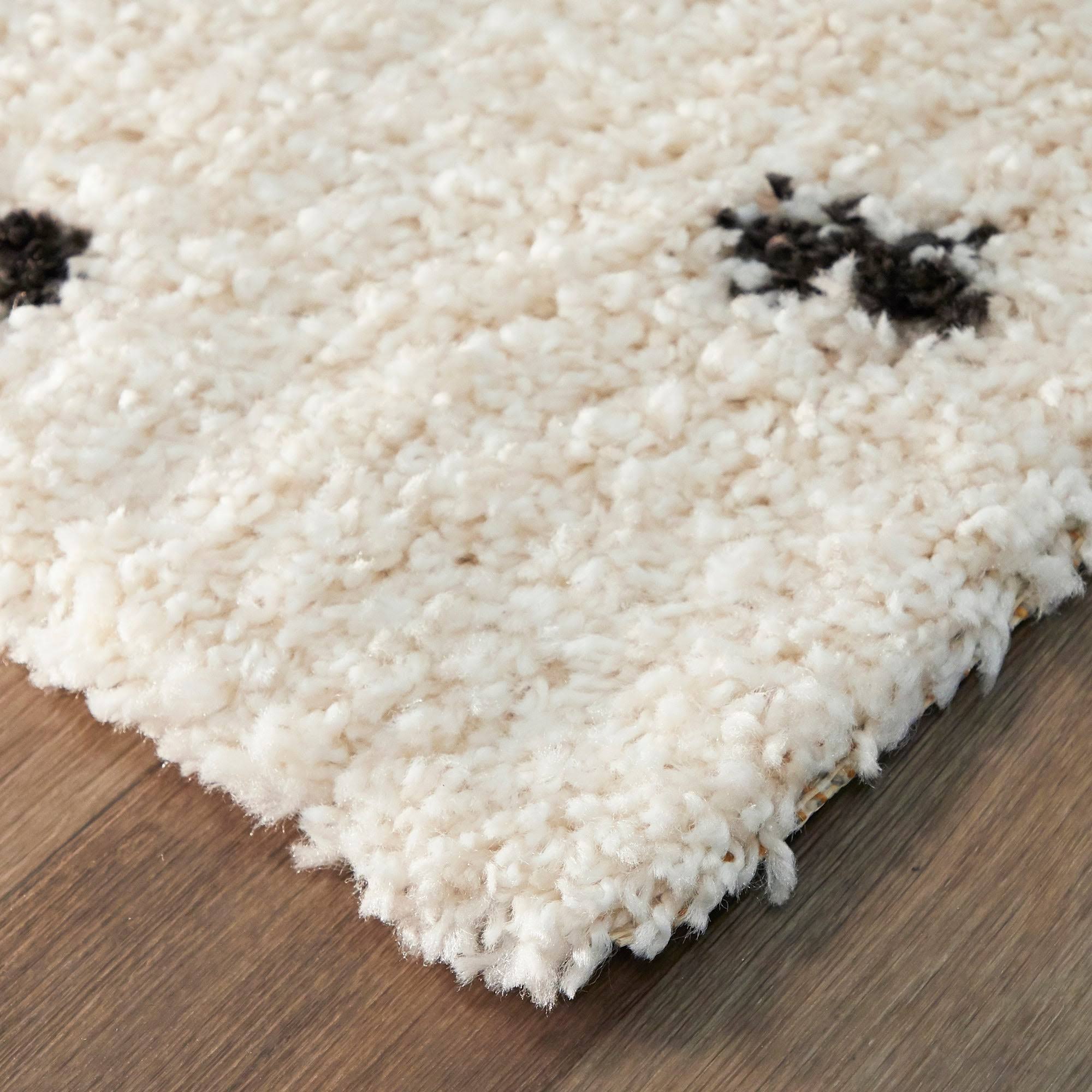 BALTA Taylor Yellow 5 ft. x 7 ft. Trellis Shag Area Rug