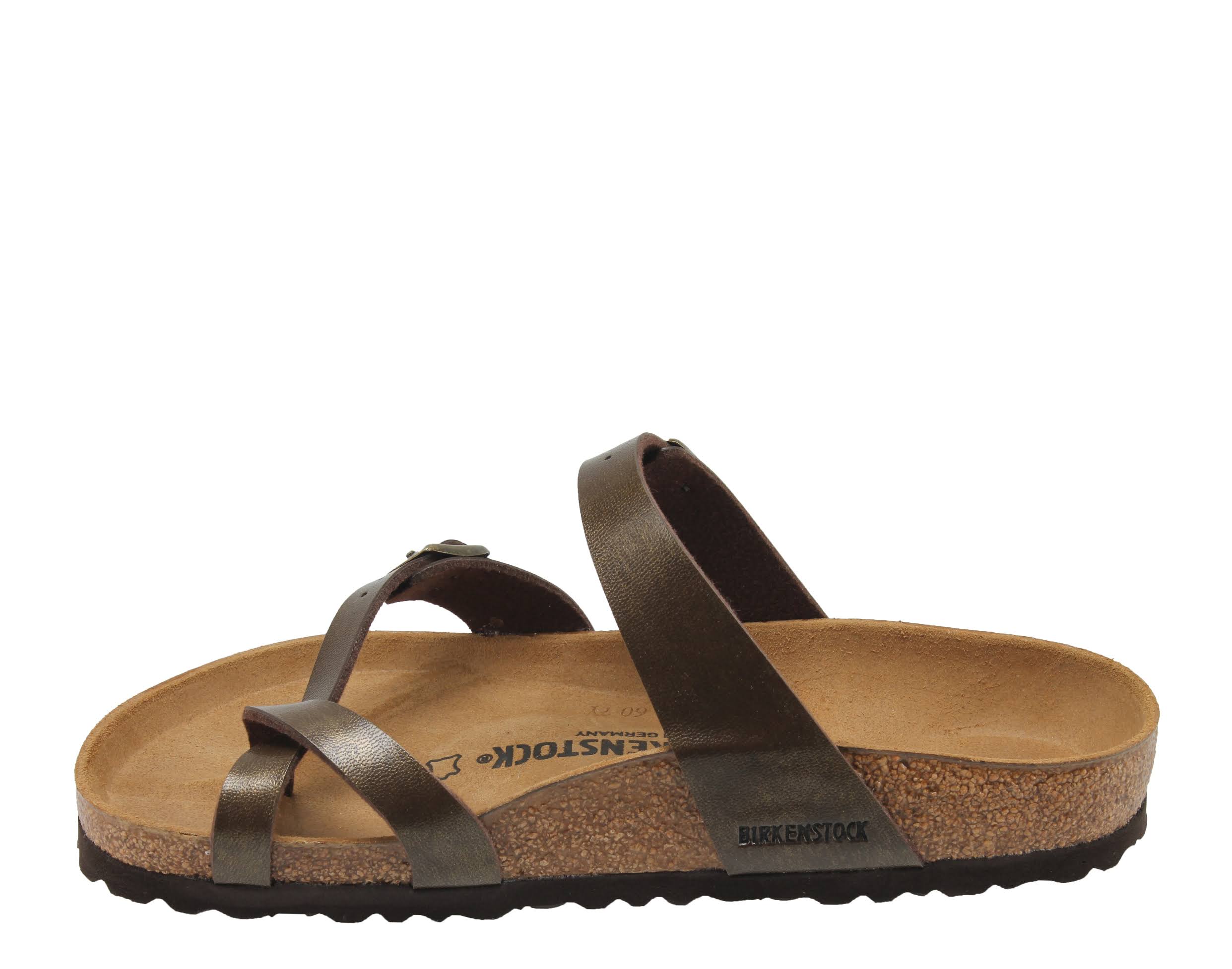 Birkenstock Women's Mayari Sandal - 37 Narrow - Golden Brown Birko-Flor
