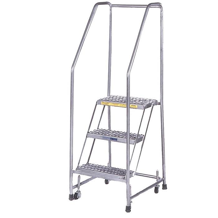 Ballymore A2SHG Rolling Ladder,aluminum,19 in.H