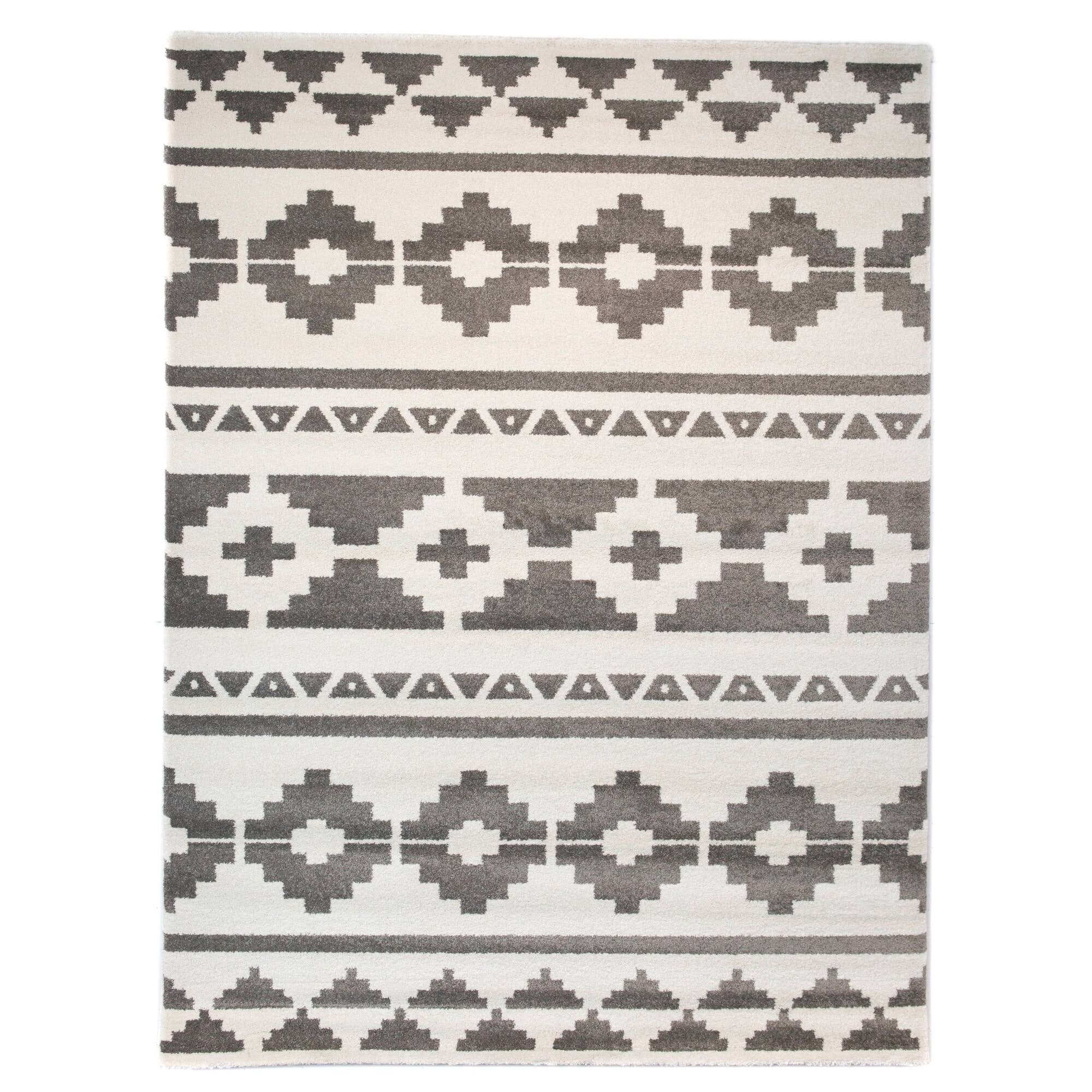 Karine Geometric Indoor Area Rug - 7&10x22 x 10& - Cream
