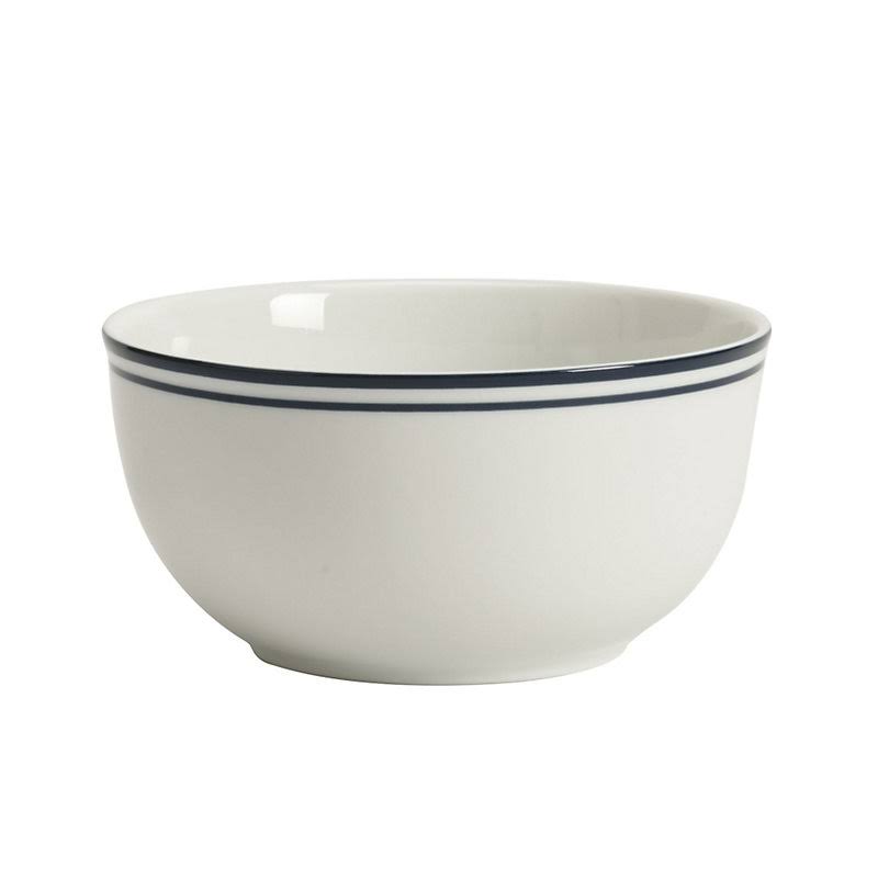 Cafe Cereal Bowls - Set of 6 Blue Band - Ballard Designs