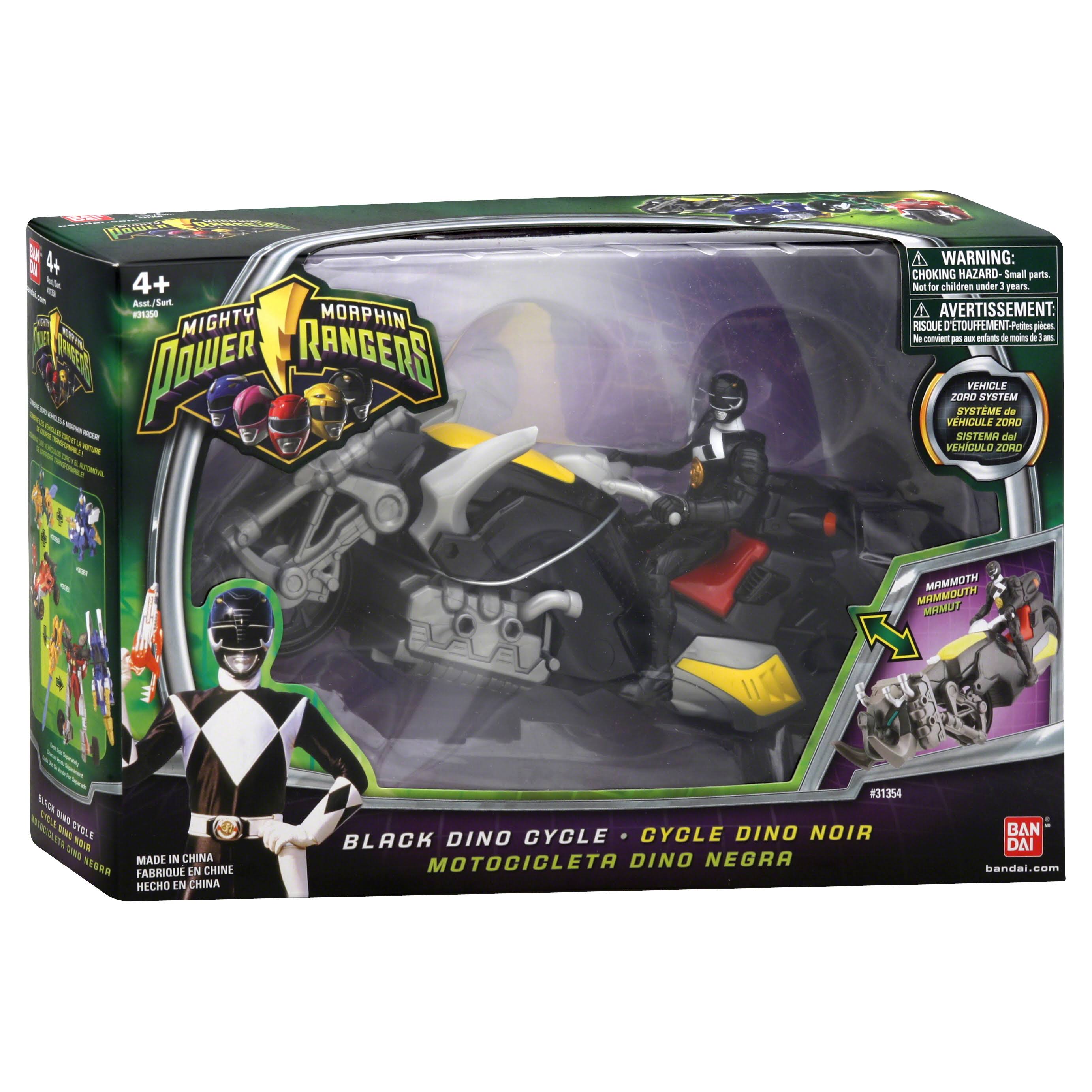 Bandai Mighty Morphin Power Rangers Black Dino Cycle