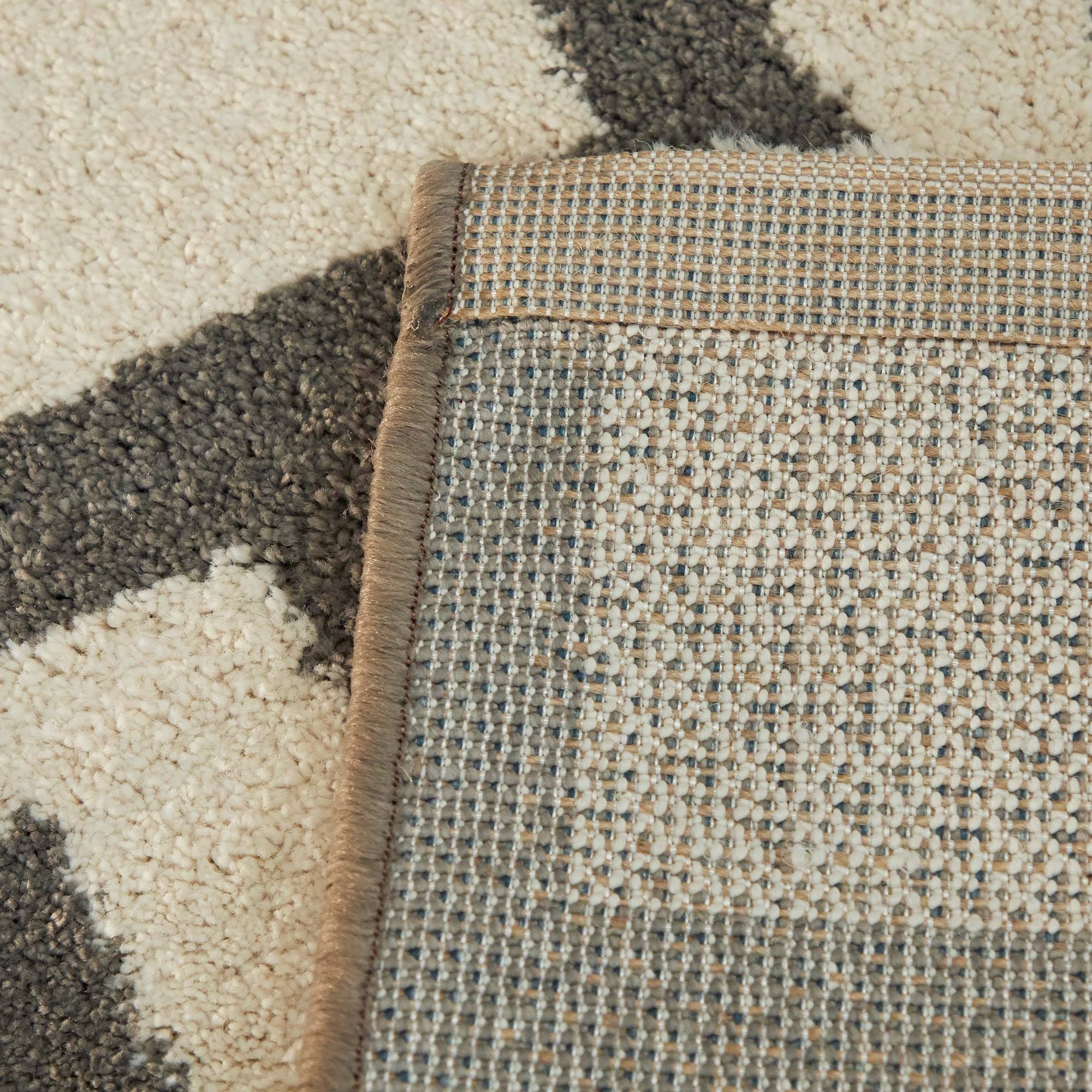 Campbell Modern Geometric Area Rug - 7&10x22 x 10& - Taupe