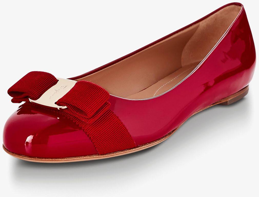 Salvatore Ferragamo Varina Ballet Flat Red 8