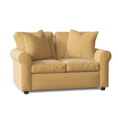 Wolsingham Cotton 60x22 Rolled Arm Loveseat Body Fabric: Nobletex Gold