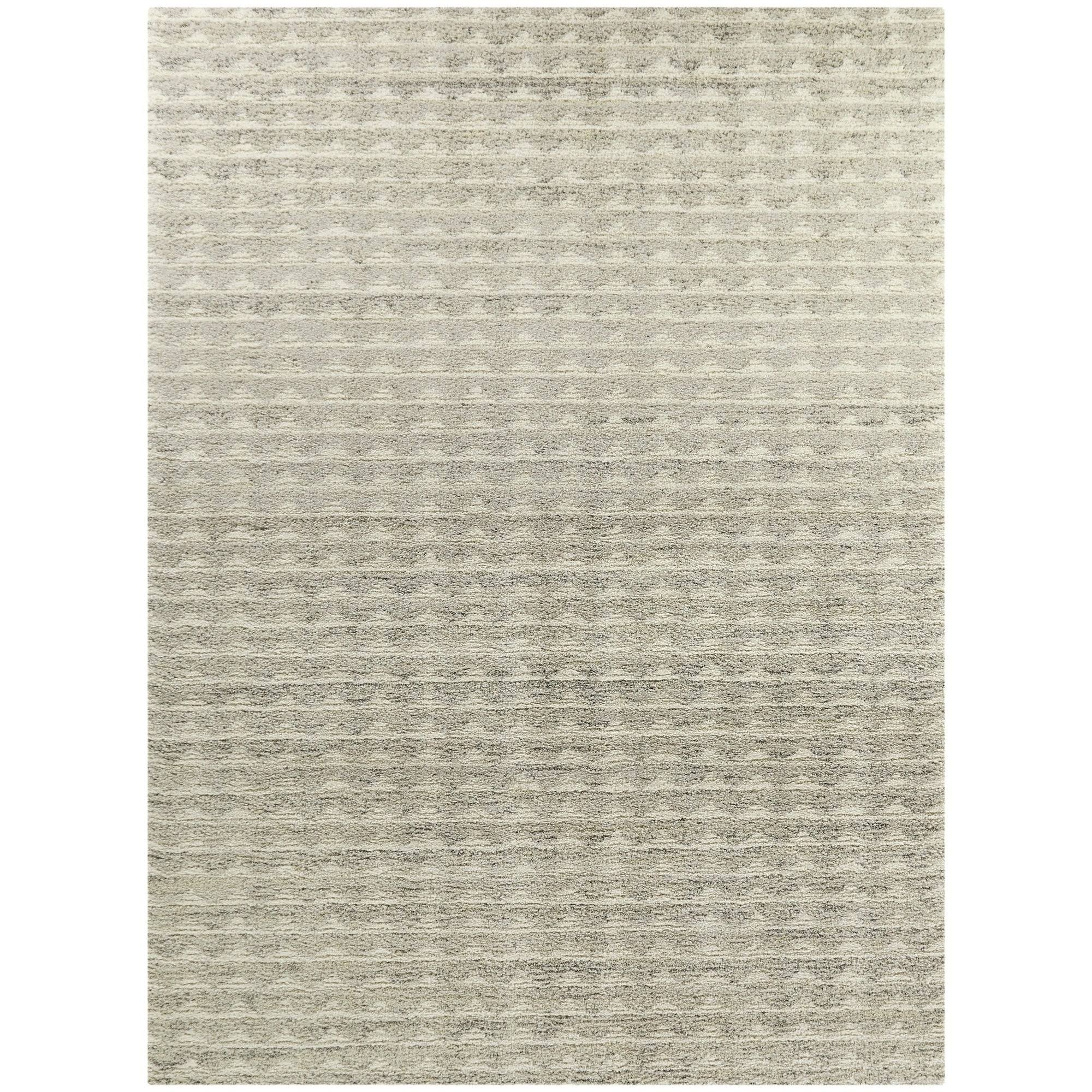 BALTA Sawyer Light Grey 5 ft. x 7 ft. Geometric Shag Area Rug