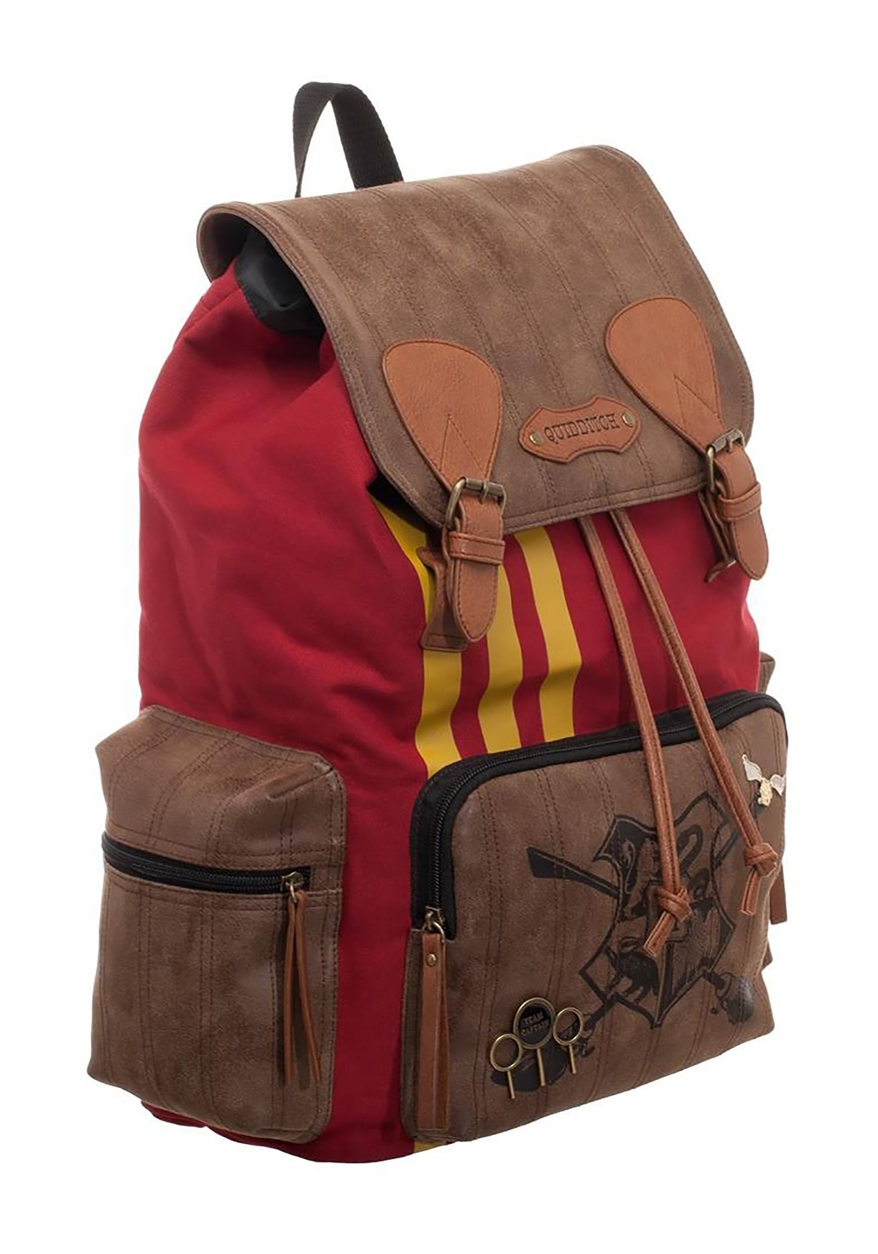 Harry Potter Quidditch Bag Rucksack w/ Convenient Side Pockets